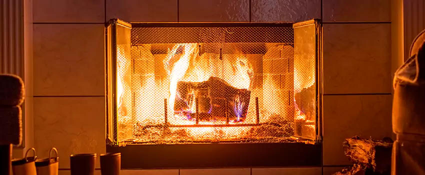 Mendota Hearth Landscape Fireplace Installation in Talladega, Alabama